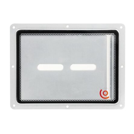 Plaque de marquage encastrable avec fenêtre en plexiglas 88200