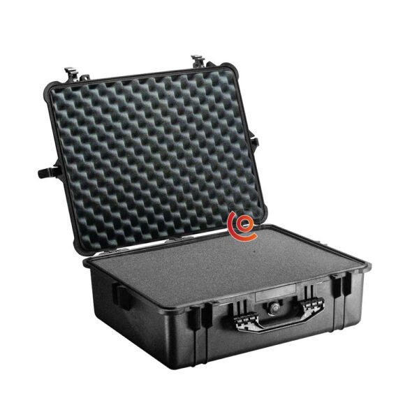 Valise peli 1600 noir avec mousse