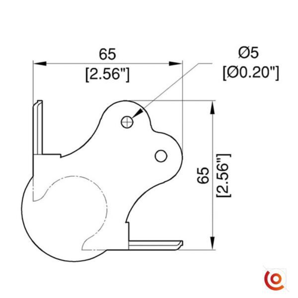 coin boule c1339/30k dessin technique