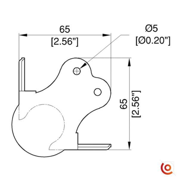 coin boule c1339z dessin technique