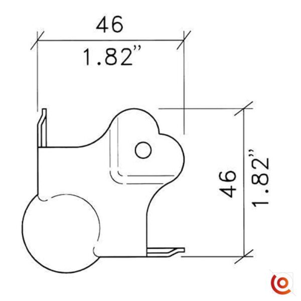 coin boule c1344z dessin technique