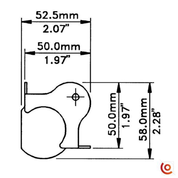 coin boule empilable c1353z dessin technique