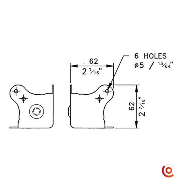 coin plat c1855z dessin technique