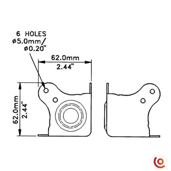 coin plat c1860z empilable dessin technique