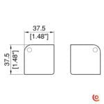 coin plat c7082z dessin technique