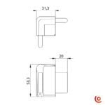 coin encastrable lidmaker q4504 dessin technique