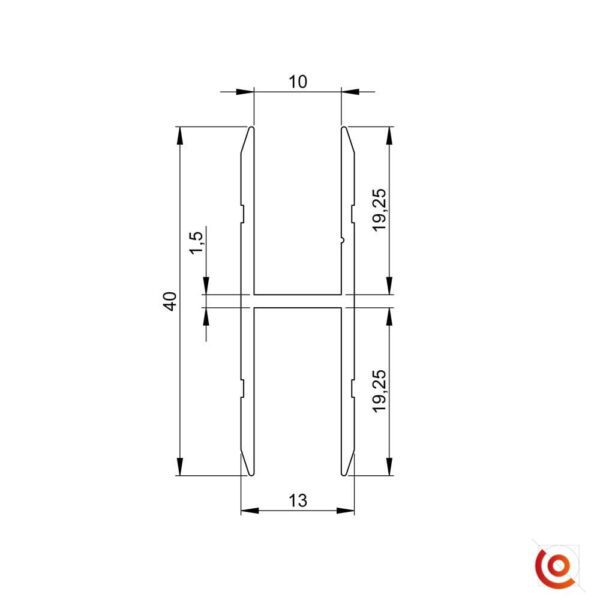 profilé 6127 dessin technique