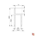 profilé 6130 dessin technique
