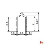 profilé d'emboitement 320995 dessin technique