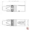 connecteur XLR neutrik dessin technique