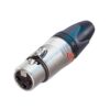connecteur xlr femelle neutrik en nickel