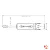 connecteur jack neutrik np2x plan