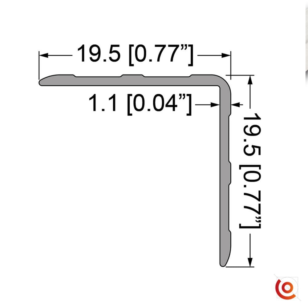 aluprofile, angle profil Profil d'angle coin bord, aluminium Baguette d' angle 20X20mm, a35 - CHAMPAGNE, 1.20 mètre : : Bricolage