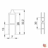 profilés q6502m easycase dimensions dessin technique