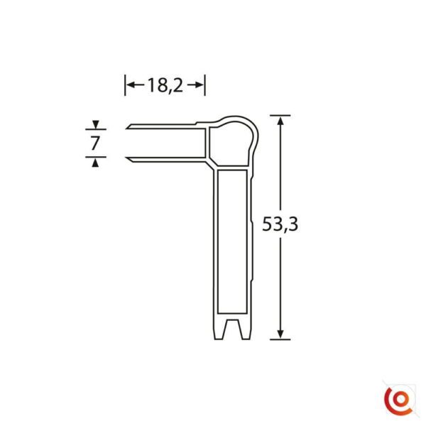 profilé easycase lidmaker femelle dessin technique