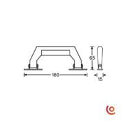 Poignée type attaché-case 3431 dessin technique