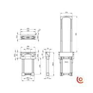  Poignée télescopique à 3 barres 3476041 dessin technique