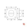 Anneaux métallique de levage 5710 dessin technique