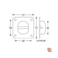 Anneaux métallique de levage 5710 dessin technique