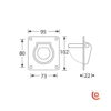 Anneaux métallique de levage rétractable 5801 dessin technique