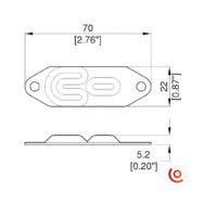 Pied métallique de gerbage hybride F0698 dessin technique