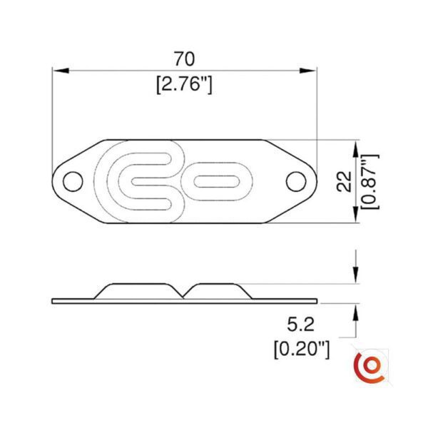 Pied métallique de gerbage hybride F0698 dessin technique