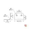 Renfort d'angle pour cornière R5 b1130z dessin technique
