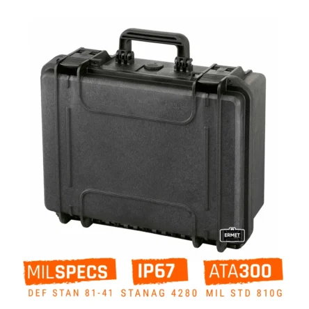 Valise étanche antichocs petit prix ermet 246 noir pour ordinateur