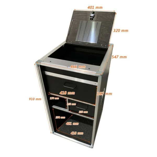 FLight case vestiaire pour course auto moto motorsport gris