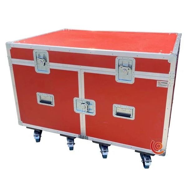 FLight case salon pour course auto moto motorsport pvc rouge