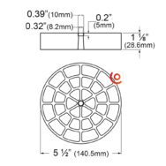 support 7228 amortisseur de coussin d'air 7225-m8