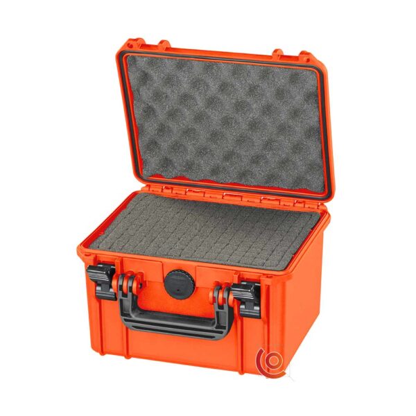 Valise étanche antichocs petit prix ermet 235 orange avec mousse prédécoupée