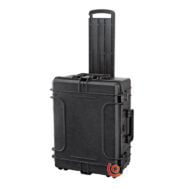 Valise étanche antichocs petit prix ermet 243 noir avec poignée telescopique