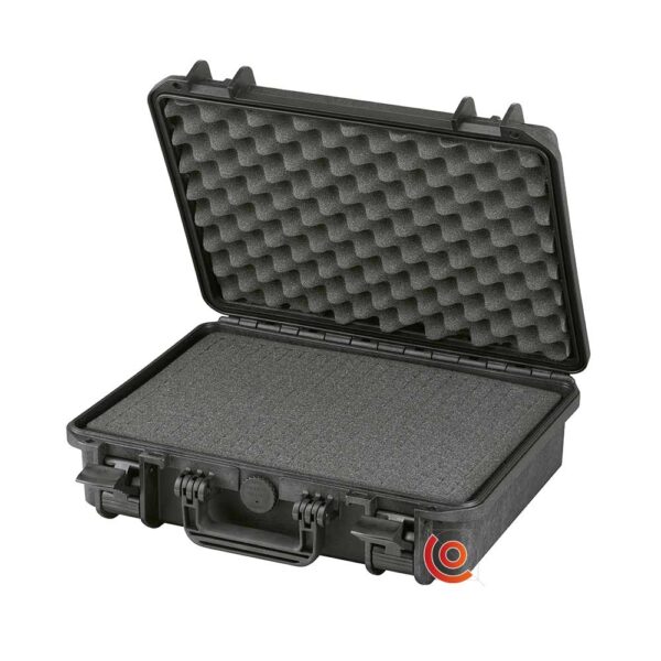 Valise étanche antichocs petit prix ermet 245 noir pour ordinateur avec mousse