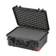 Valise étanche antichocs petit prix ermet 246 noir pour ordinateur avec mousse