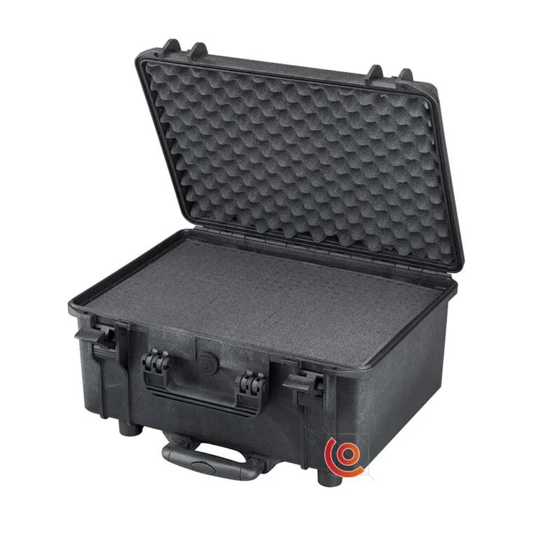Valise étanche antichocs petit prix ermet 248 noir avec poignée ttelescopique