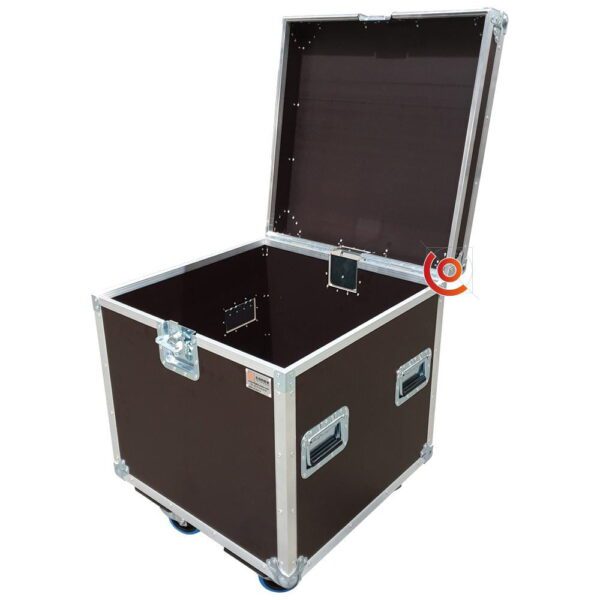 Flight case sur mesure 600 x 600 x 600 mm conex contreplaqué brun