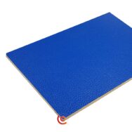 panneau de bois en contreplaqué recouvert d'un film pvc vinyle bleu x10090k20bk01