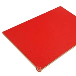 panneau de bois en contreplaqué recouvert d'un film pvc vinyle rouge x10090k20rk01