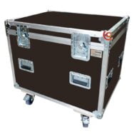 Flight case sur mesure malle 800 x 600 x 600 mm conex contreplaqué brun