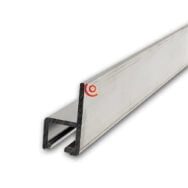 Profilé de rack type glissière en aluminium brut rg-6108-1
