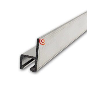 Profilé de rack type glissière en aluminium brut rg-6108-1