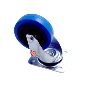 Roulette bleue pivotante sans frein diamètre 100 mm 95878100 