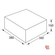 Bloc de mousse souple usiné pour 25 micros 87406mi dessin technique