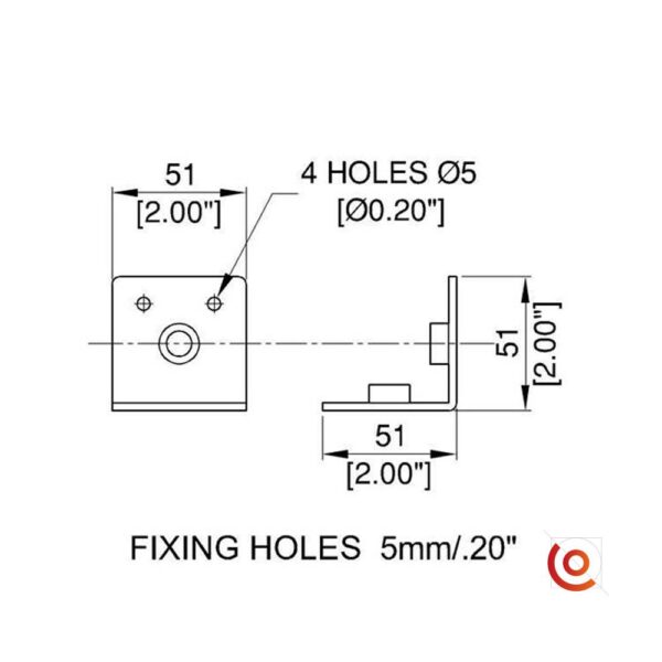 Support d'anneaux de levage R1738Mz dessin technique