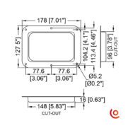 Cuvette vierge grand modèle D2101z dessin technique