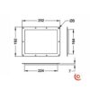 Cuvette métal gris pour étiquette adhésive réinscriptible – Image 2