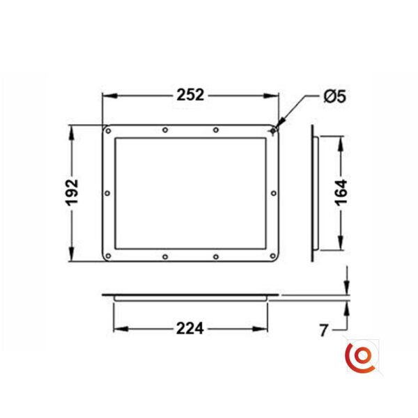 Cuvette métal gris pour étiquette adhésive réinscriptible – Image 2