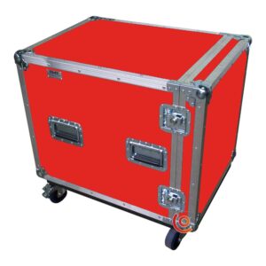 flight case 12U rack 19 pouces 2 portes marron petit prix
