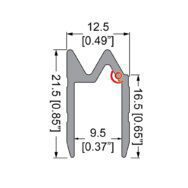 profilé hybride de 9.5 mm d'épaisseur eg-0581 fiche technique